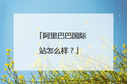 阿里巴巴国际站怎么样?