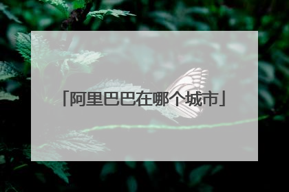 阿里巴巴在哪个城市