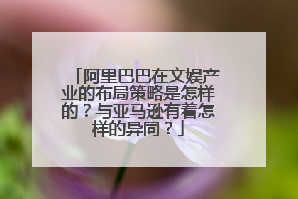 阿里巴巴在文娱产业的布局策略是怎样的?与亚马逊有着怎样的异同?