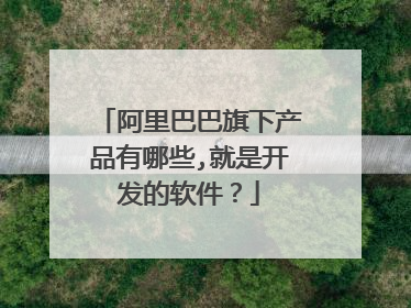 阿里巴巴旗下产品有哪些,就是开发的软件？