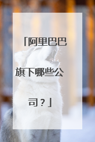 阿里巴巴旗下哪些公司?