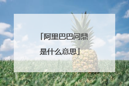 阿里巴巴问鼎是什么意思