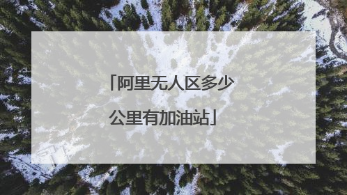 阿里无人区多少公里有加油站