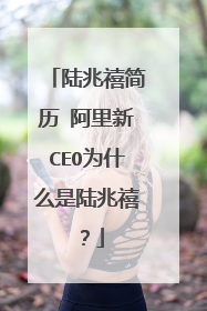 陆兆禧简历 阿里新CEO为什么是陆兆禧?