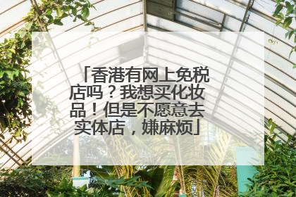 香港有网上免税店吗?我想买化妆品!但是不愿意去实体店,嫌麻烦
