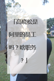 高晓松是阿里的员工吗?啥职务?