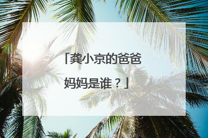 龚小京的爸爸妈妈是谁?