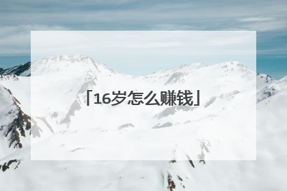 16岁怎么赚钱