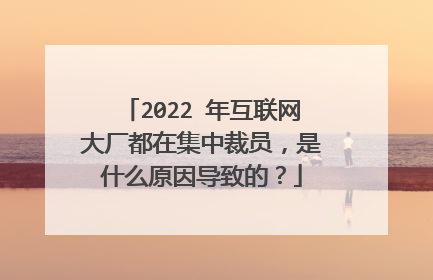 2022 年互联网大厂都在集中裁员,是什么原因导致的?