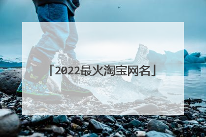 2022最火淘宝网名
