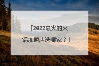 2022最火的火锅加盟店选哪家?