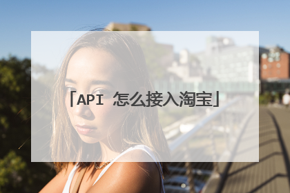 API 怎么接入淘宝