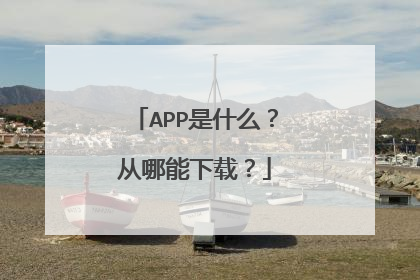 APP是什么?从哪能下载?