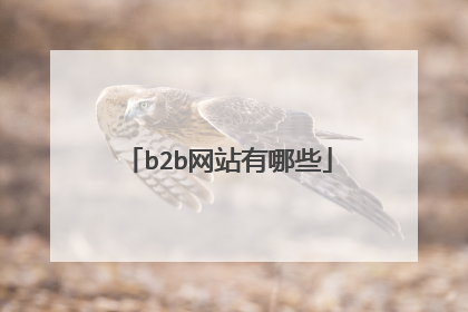 b2b网站有哪些