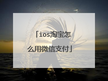 ios淘宝怎么用微信支付
