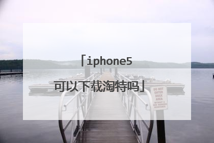 iphone5可以下载淘特吗