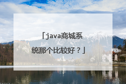 java商城系统那个比较好？