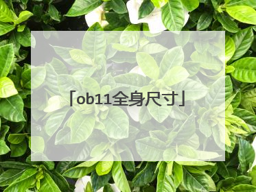ob11全身尺寸