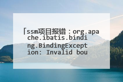 ssm项目报错：org.apache.ibatis.binding.BindingException: Invalid bound statement (not found)，求教