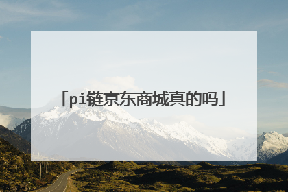 pi链京东商城真的吗