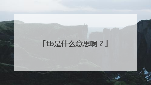 tb是什么意思啊?