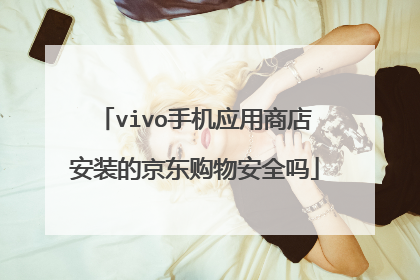 vivo手机应用商店安装的京东购物安全吗