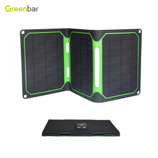 亚马逊爆品18WUSB太阳能充电板折叠单晶硅太阳能充电器 产地货源