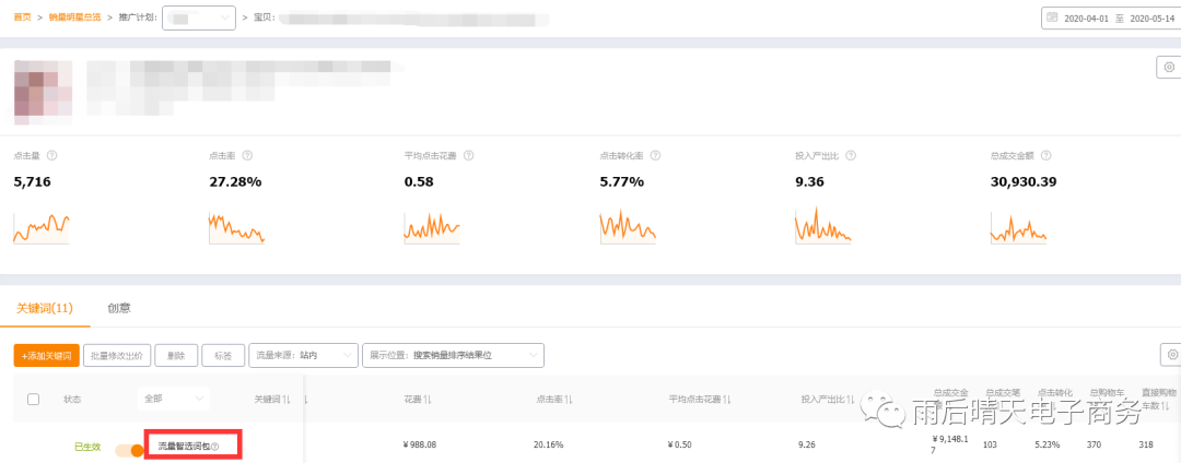 淘宝直通车销量明星系列篇（3）