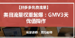 【拼多多自然流量系列课5】免费类目流量——权重起爆