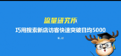 淘宝流量研究所第2期：巧用搜索新店访客快速破五千