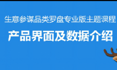 淘宝品类罗盘专业版-产品界面及数据介绍