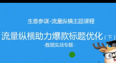 淘宝流量纵横助力爆款标题优化（下）