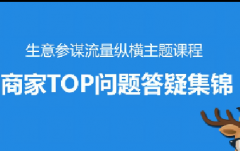 淘宝流量纵横-商家TOP问题答疑集锦