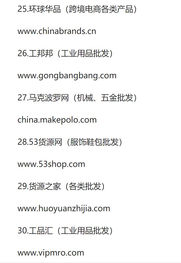 不管你做不做电商,这36个货源网,你必须得知道