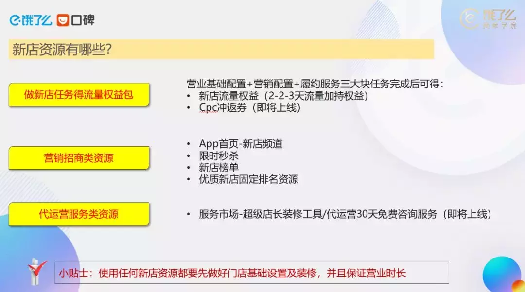 饿了么官方教你开新店做外卖，立马有流量产订单