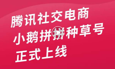 腾讯小鹅拼拼再“进化”，抢滩社交电商赛道